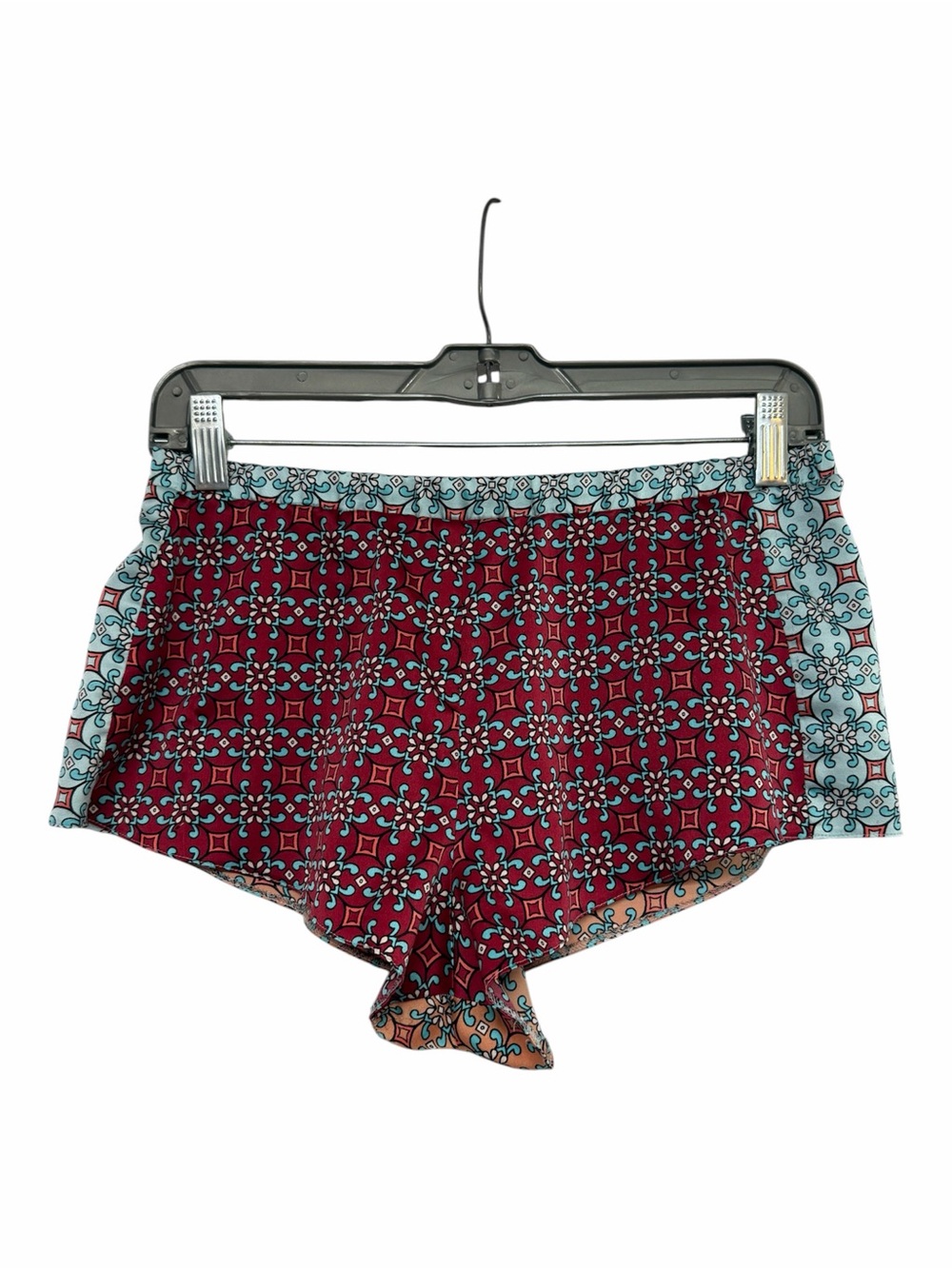 Victoria’s Secret Women’s Size S Burgundy Blue Geometric Sleep Lounge Shorts